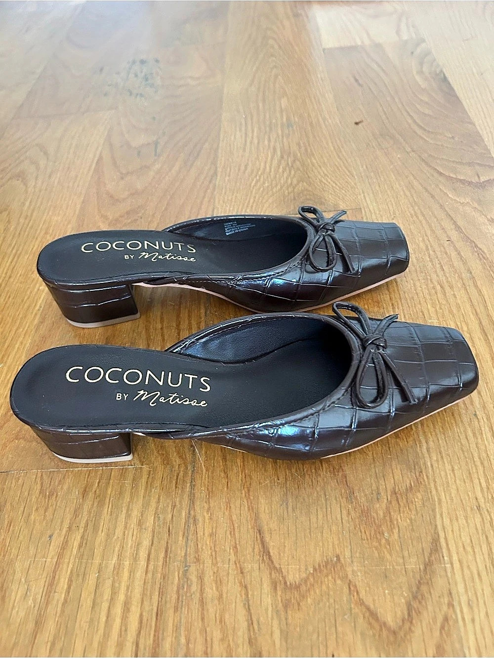 Coconuts by Matisse Square Toe Ballet Flats in Brown (Banana Republic)